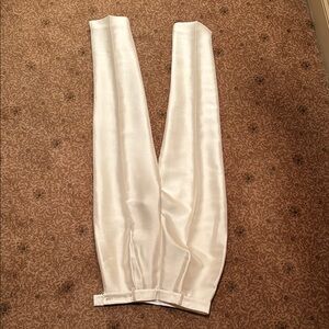 Cream silk fully lined pants. Size 38
